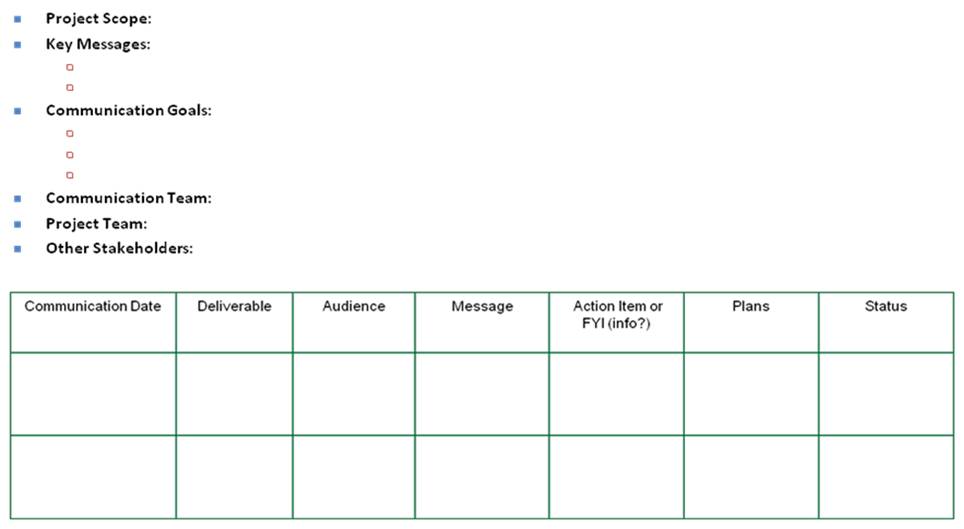 stakeholder-communications-plan